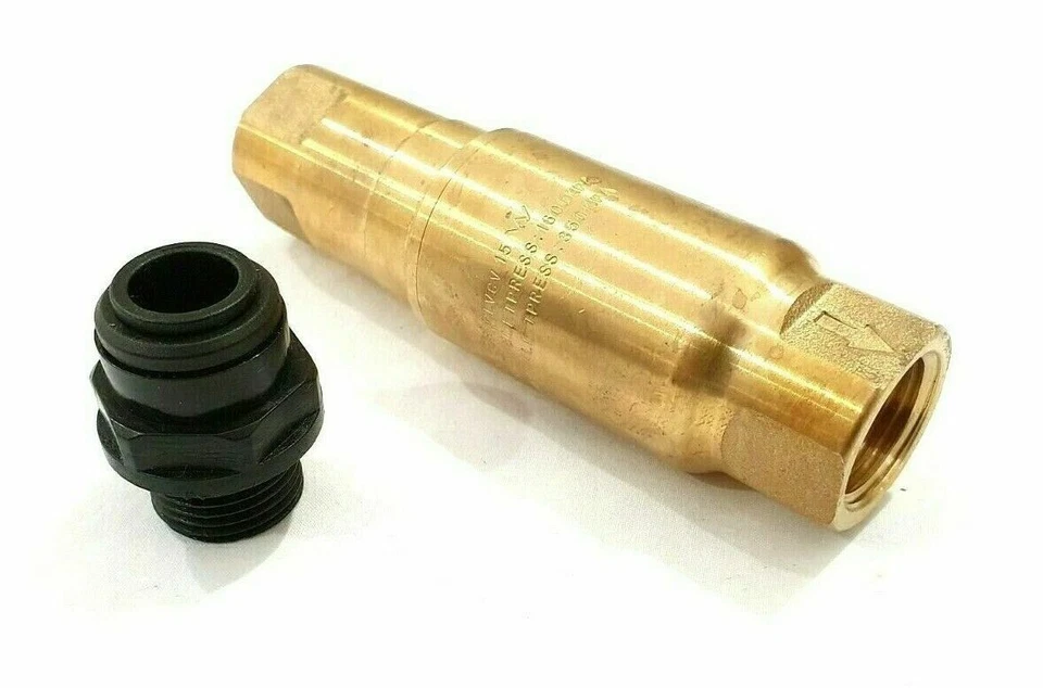 AW Jayco 350kPa Inbuilt Check Valve Pressure Limiting Valve & 1 Push fitting Reg - image 2 of 4