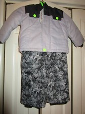 Cat  Jack Toddler Boys Winter Coat  Bib Snowpants Set 18M Grey