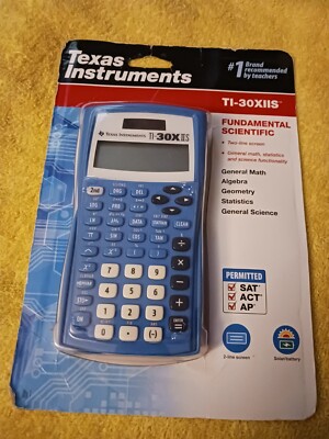 Texas Instruments TI-30X IIS Blue 2 Line Scientific Calculator SAT ACT AP NIB