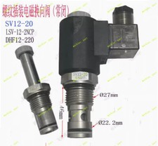 DC24V Cartridge Hydraulic Solenoid Valve Normally Closed SV12-20 One-way Valve