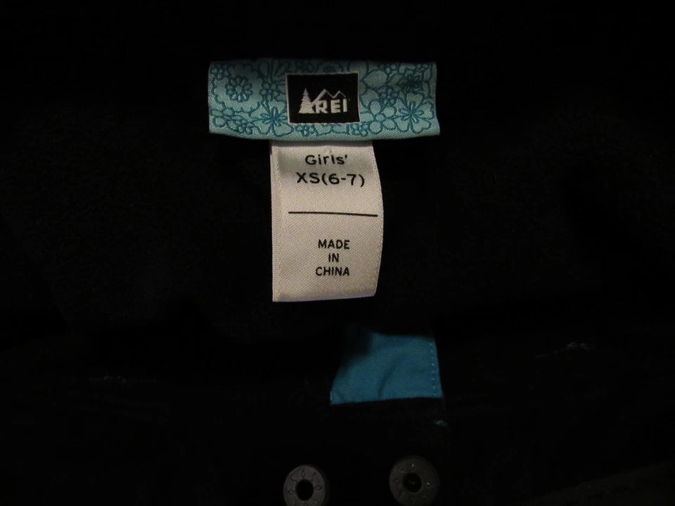 Pantalones de nieve REI para niñas XS 6-7 verde azulado Foto 3 de 4