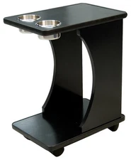  Classic Poker Table Drink Carts Black Color