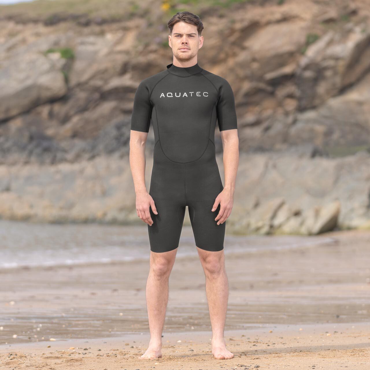 AquaTec Trajes de Buceo Cortos para Hombre [2mm | 3/2mm]