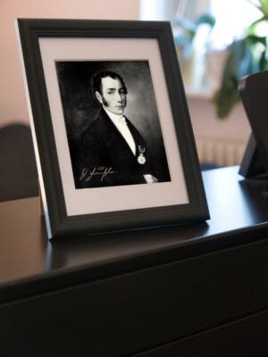 Repro-Autogramm - Joseph von Fraunhofer - Gerahmt - Physiker
