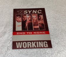 NSYNC UNUSED BACKSTAGE TICKET WORKING PASS Justin Timberlake N SYNC 2ND TO NONE