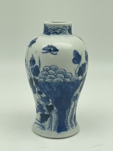 Antique Chinese Blue and White Porcelain Vase
