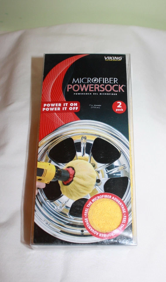 Auto Car Polisher Polishing Sock Bonnet  2pc 7" Diameter  Soft Microfiber   Foto 2 de 2