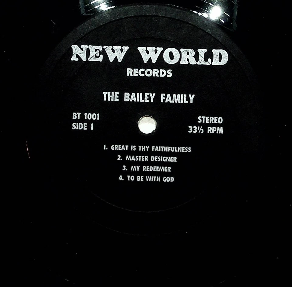 The Bailey Family You Can Count On Him Gospel Christian Vinyl LP Record VG+ - Image 4 of 4