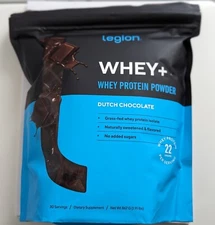 Legion Whey Protein Powder - Dutch Chocolate - 30 Servings - 1.91 Lbs EXP 02/26