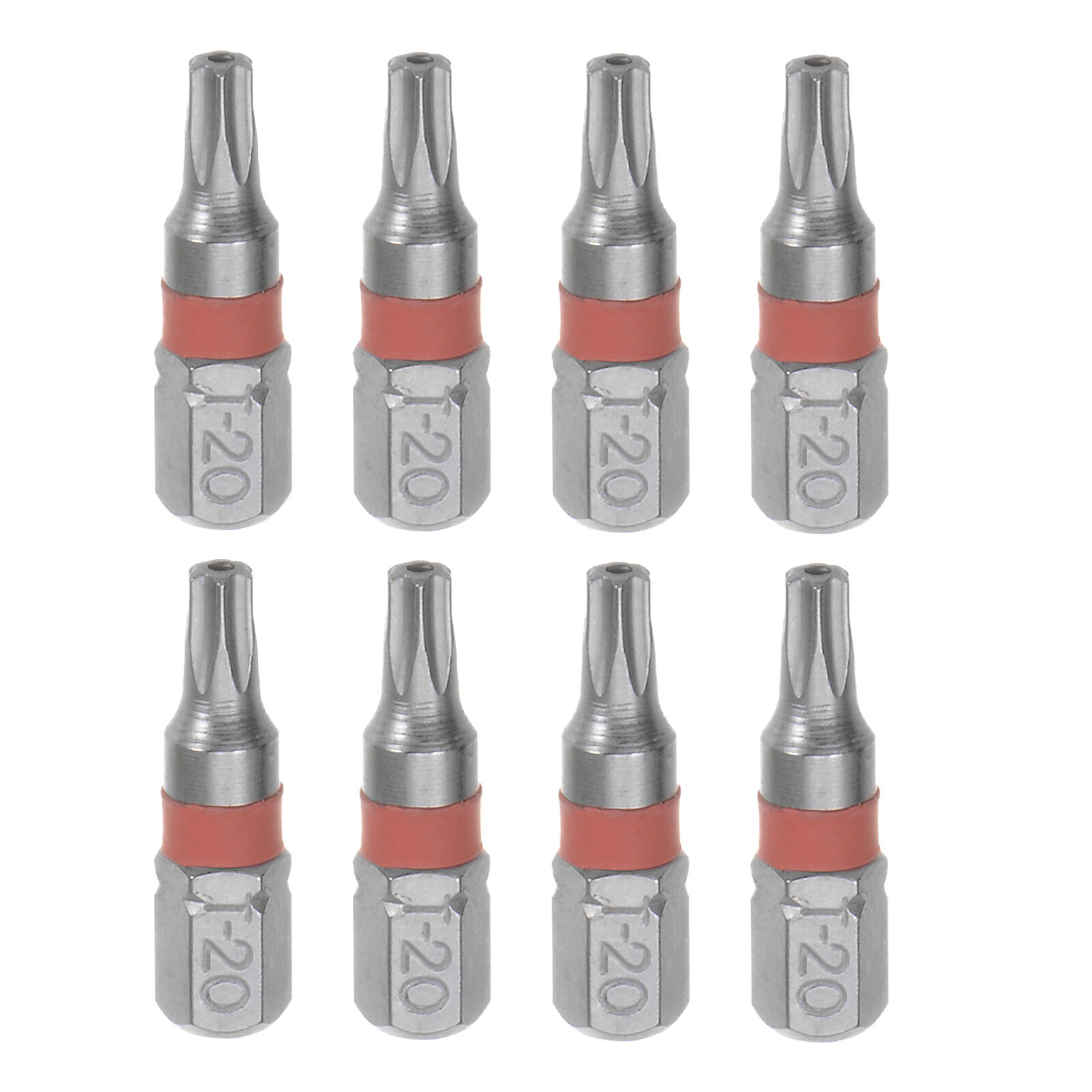 8pcs T20 Torx Hex Screwdriver Bit Set with 1/4 Inch Magnetic Hex Shank for Power Drills