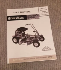 WARDS GARDEN MARK ZYJ-79A MOWER 5 HP TURF-TRAC OWNERS GUIDE & PARTS LIST (repo)