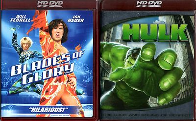 HULK + BLADES OF GLORY HD DVD Will Ferrell Jon Heder Eric Bana Jennifer Connelly