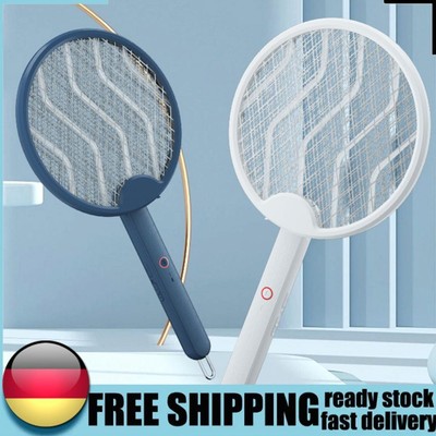 Foldable Electric Mosquito Killer USB Rechargeable Fly Swatter Trap Bug Zapper