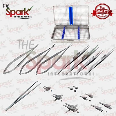Hand Basic Set Flat Handle Micro Surgery Surgical instruments | eBay