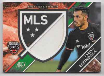 2016 Topps Apex Crest Jumbo Relics Fabian Espindola Jersey 08/50 D.C. United