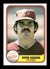KEN SAUCIER ⚾ 1981 Fleer Baseball #24 Phillies NM