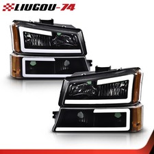 Fit For 2003-2006 Chevrolet Silverado 1500 2500hd 3500 Headlights Bumper Light