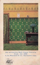 Easton MD HE Clark Store Maxwell Wallpaper Store Advertising Vtg Postcard J71