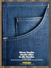 Wrangler Jeans - Reklame Werbeanzeige Original-Werbung 1975