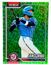JAMES WOOD NATIONALS SHORT PRINT HOLIDAY FOIL / 2026 TOPPS SERIES 1 #349