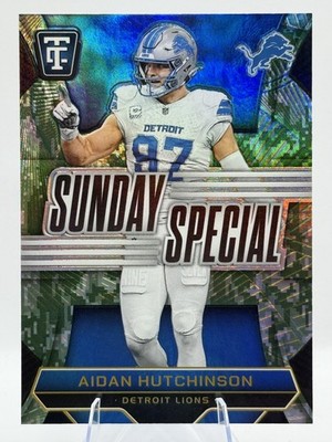2024 Panini Totally Certified Aidan Hutchinson Sunday Special Platinum Camo #/35