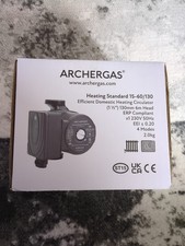 Archergas Heating Standard 15-60/130 Efficient Domestic Heating Circulator