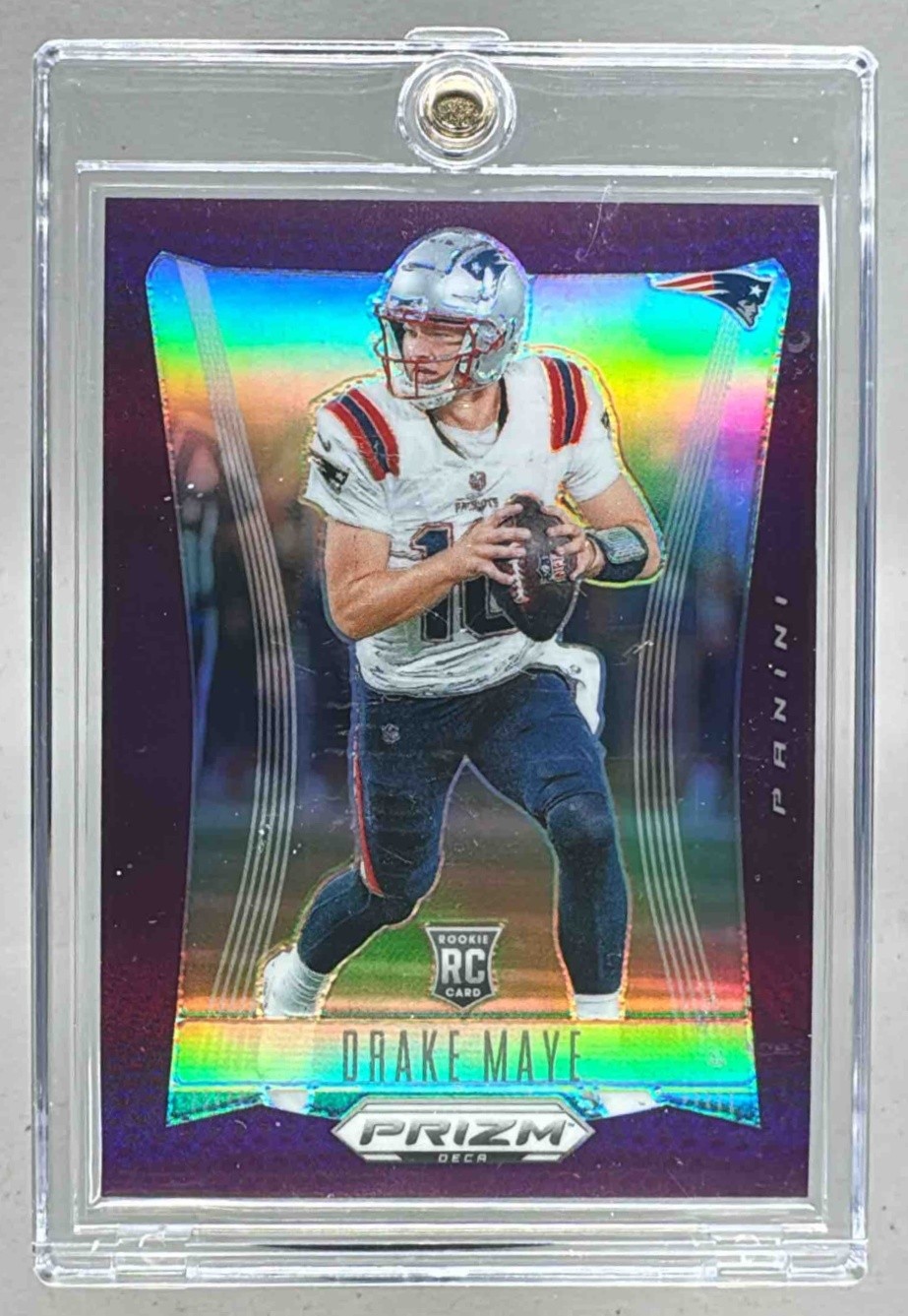 Drake Maye 2024 Panini Prizm Deca #213 Purple Rookie RC /99