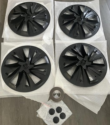 NEU Tesla Juniper Model Y Radkappen 19 Zoll Schwarz  TOP 4St 2025 Crossflow