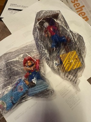 2 x McDonald's Supermario 2016, Mario, ? Fragezeichen Box Sammler  Nintendo, ovp