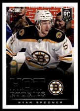 2013-14 Score Ryan Spooner Rookie Boston Bruins #607