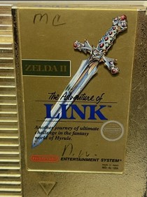 Nintendo NES Zelda II The Adventure of Link Gold (Cleaned, Tested & Working)