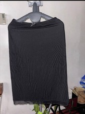 Black Sheer Mesh Mini Skirt