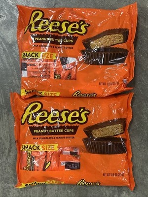 2 Pack New Limited Reeses Chocolate Peanut Butter Snack Size Cups