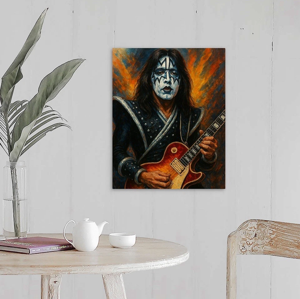 Ace Frehley KISS Canvas 16x20 Wall Art Starchild Guitar Gene Simmons - Image 2 of 2