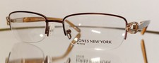Originale JONES NEW YORK J136 BROWN Eyeglasses Metal NEW 48-17-135 PETITE