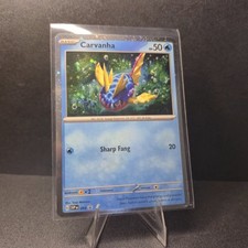 Carvanha Pokemon Scarlet & Violet SVP 093 Cosmos Holo Black Star Promo NM