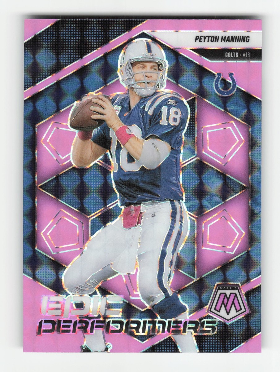 2025 Panini Mosaic #15 Peyton Manning Epic Performers Mosaic Pink