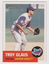 2002 Topps Heritage Troy Glaus #42 Anaheim Angels NM or Better