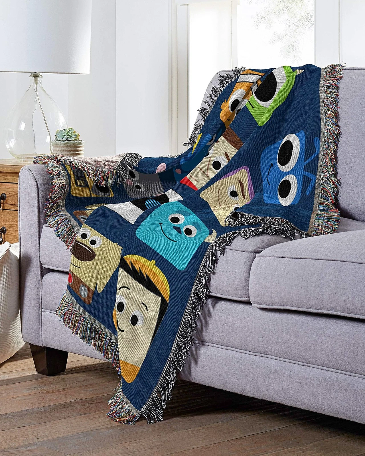 Northwest Disney-Pixar Woven Tapestry Throw Blanket, 48" x 60", Pixarland