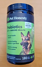 Pet Honesty Probiotics Gut  Immune Health, 180ct Pumpkin 04/2027