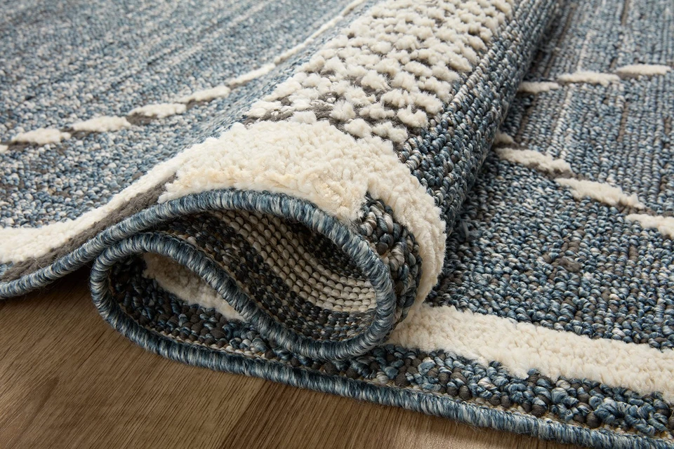 Fabian Collection FAB-01 Denim/Charcoal 7'-10" x 10' Area Rug - Image 4 of 4