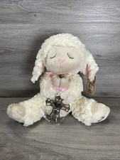 Ganz Serenity Lamb Pink Ears Crib Cross Christening Baptism Gift First Easter