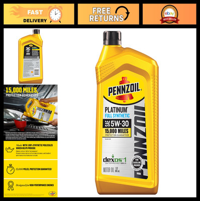 Full Synthetic 5W-30 Motor Oil, 1 Quart - High Performance Engine Oil, API SN Pl