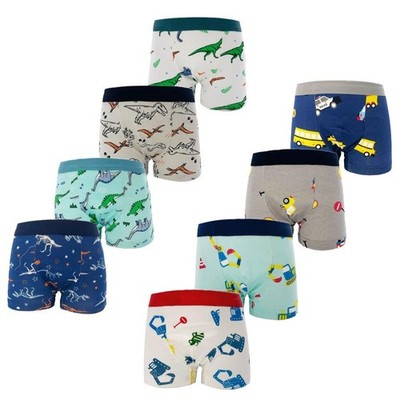 Jungen Unterhose Baumwolle Boxershorts Unterwäsche 311 Jahre, 8er Set, Dinosaurier und See...