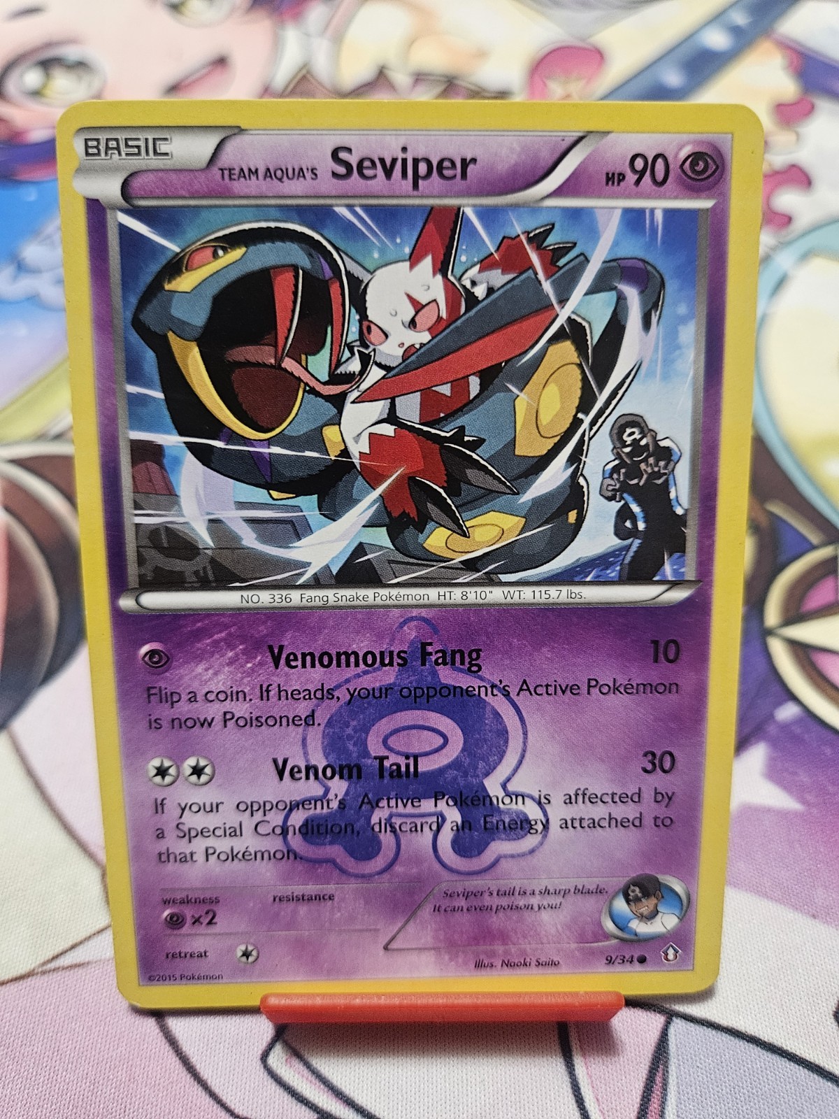 Pokemon Seviper 9/34   Non Holo Light Played 