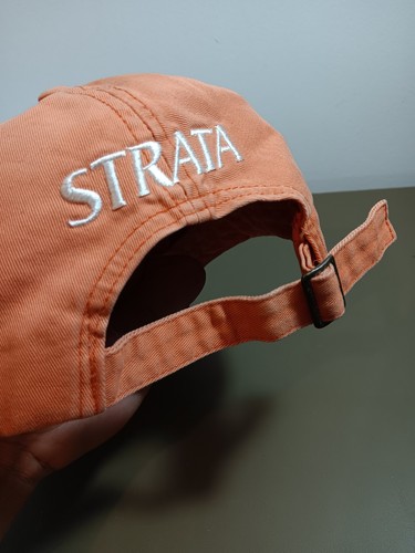 Strata Golf Hat Strap Back Cap Adjustable Orange Pre-Owned - Picture 14 of 14