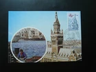 architecture beffry of Dunkerque maximum card France 1980