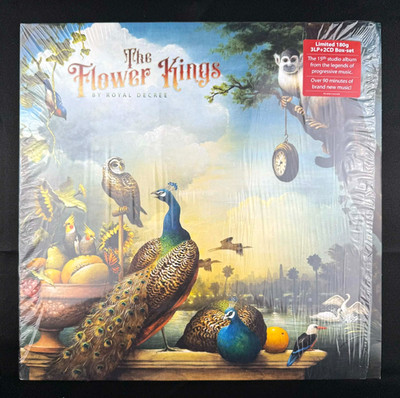 The Flower Kings By Royal Decree 3x LP vinyl record + CDs Prog Rock NM M-