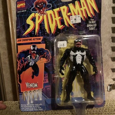 1994 Toybiz Vintage Spider-Man Animated Series  Jaw Chompin Venom Action Figure 