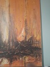 Amazing  TALL MAST Lithograph on Canvas by Danny Garcia ~ Donald Art Collection — photo 3